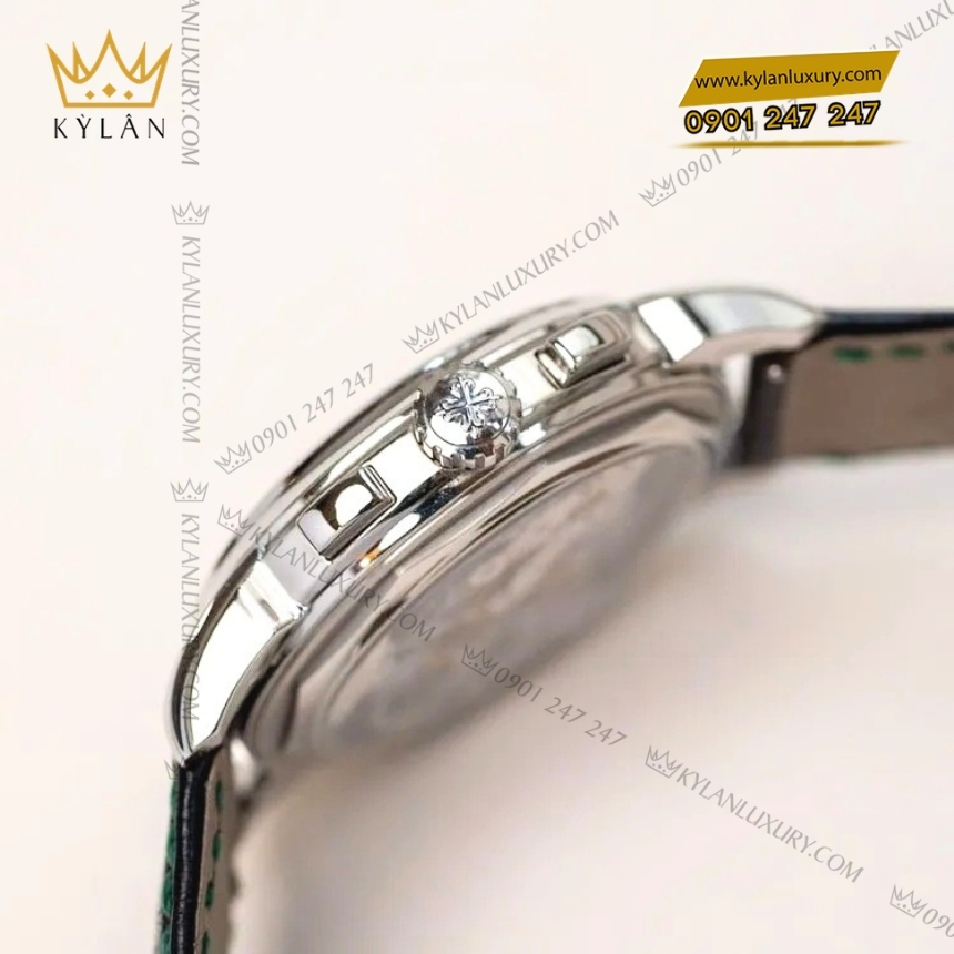 Kỳ Lân Luxury dong ho patek philippe grand complications 5270p 014 11 Đồng hồ Patek Philippe Grand Complications mặt số xanh lá 5270P-014