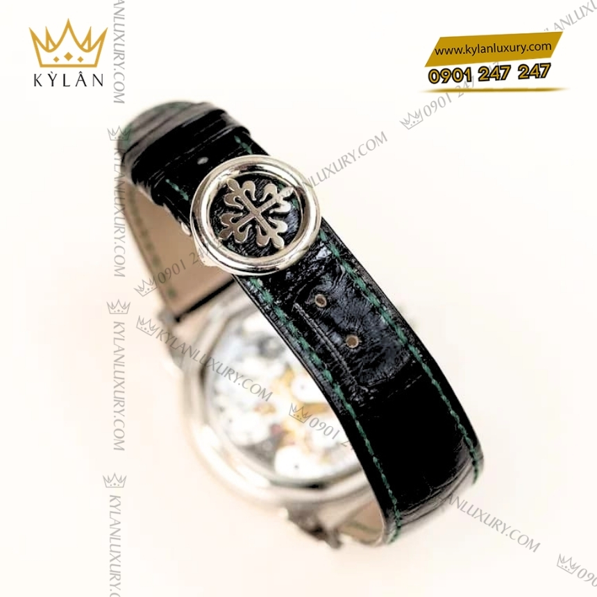 Kỳ Lân Luxury dong ho patek philippe grand complications 5270p 014 9 Đồng hồ Patek Philippe Grand Complications mặt số xanh lá 5270P-014