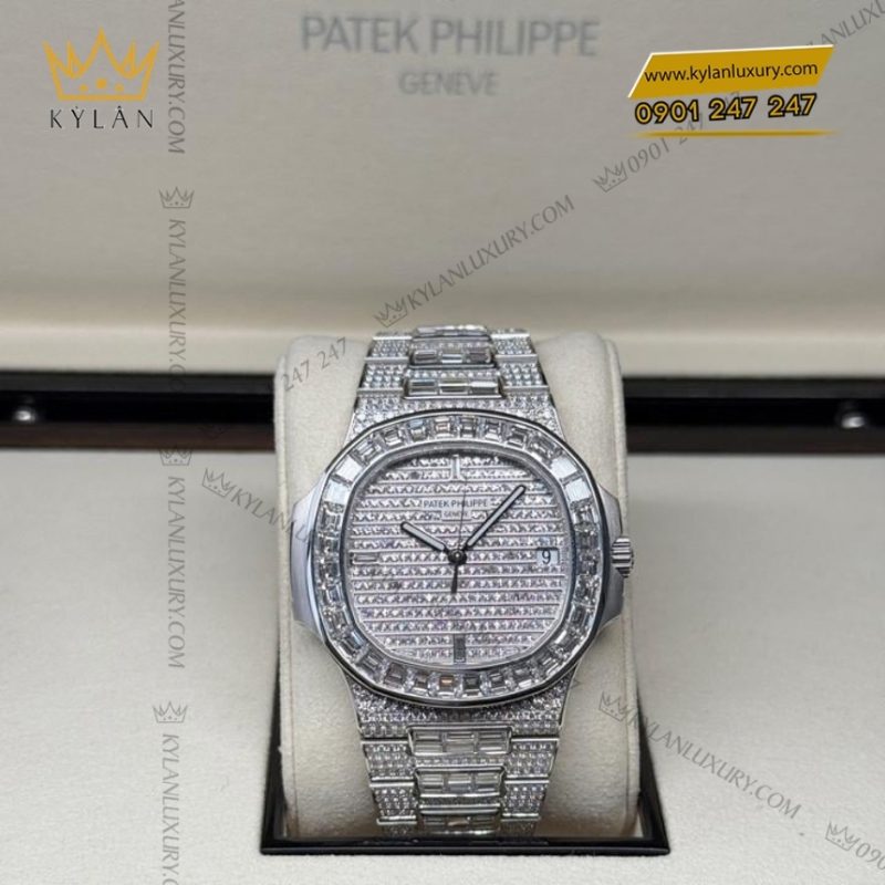 Đồng hồ Patek Philippe Nautilus kim cương 5719/10G-010