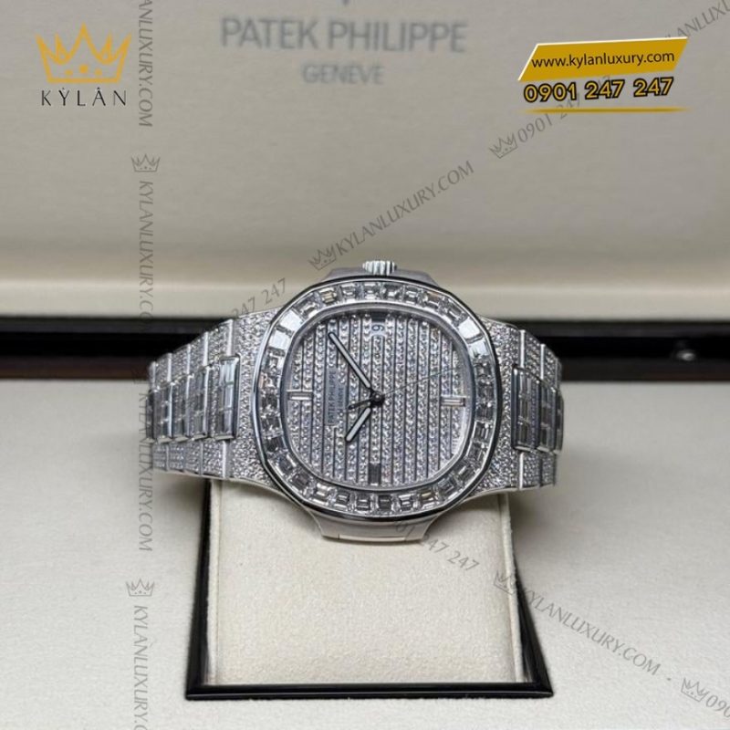 Đồng hồ Patek Philippe Nautilus kim cương 5719/10G-010