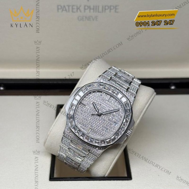 Đồng hồ Patek Philippe Nautilus kim cương 5719/10G-010