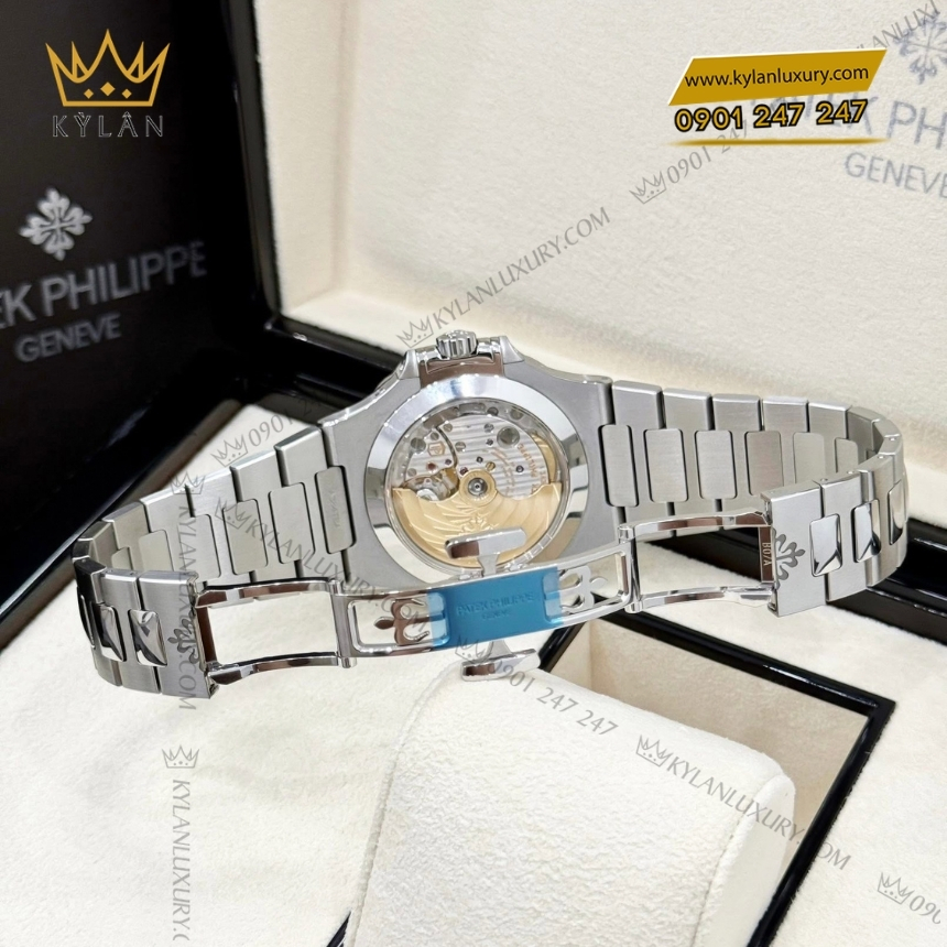 Kỳ Lân Luxury dong ho patek philippe nautilus 5726 1a 014 7 Đồng hồ Patek Philippe Nautilus mặt số xanh xám lịch thường niên 5726/1A-014