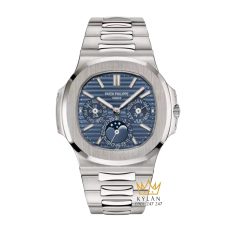 Đồng hồ Patek Philippe Nautilus vàng trắng mặt xanh sunburst 5740/1G-001
