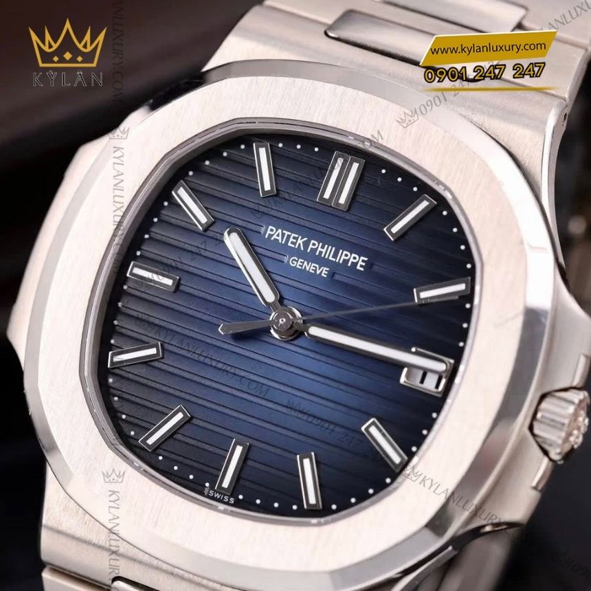 Kỳ Lân Luxury dong ho patek philippe nautilus 5811 1g 001 11 Đồng hồ Patek Philippe Nautilus vàng trắng 5811/1G-001