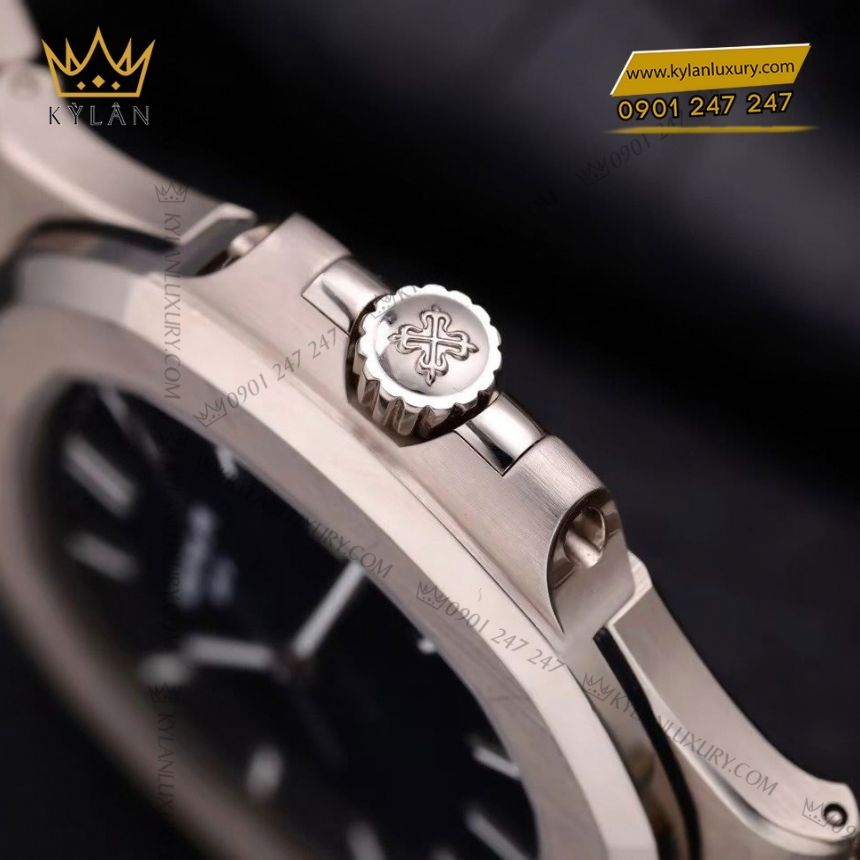 Kỳ Lân Luxury dong ho patek philippe nautilus 5811 1g 001 9 Đồng hồ Patek Philippe Nautilus vàng trắng 5811/1G-001