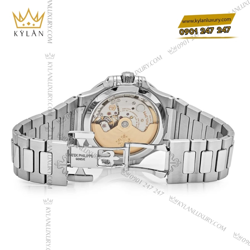 Kỳ Lân Luxury dong ho patek philippe nautilus 7118 1200a 001 3 Đồng hồ Patek Philippe Nautilus thép mặt xanh opaline 7118/1200A-001