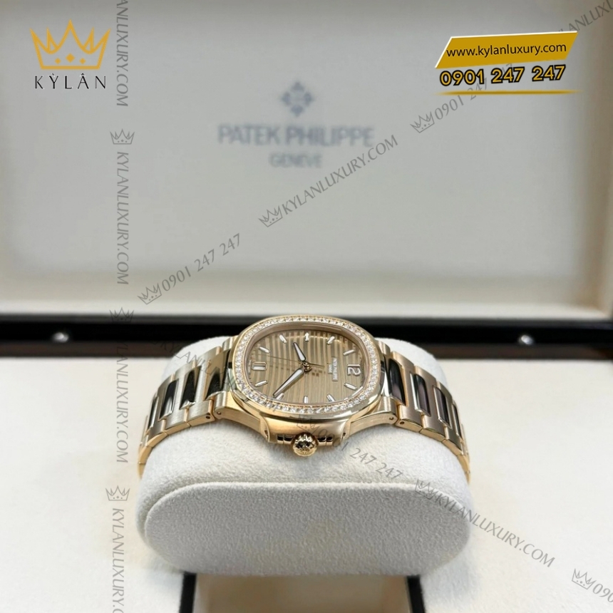 Kỳ Lân Luxury dong ho patek philippe nautilus 7118 1200r 010 6 Đồng hồ Patek Philippe Nautilus Golden Brown 7118/1200R-010