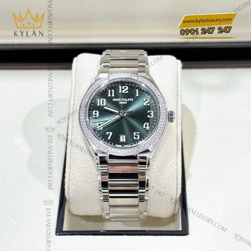 Kỳ Lân Luxury dong ho patek philippe twenty 4 7300 1200a 011 3 Đồng hồ Patek Philippe Twenty~4 mặt số olive 7300/1200A-011