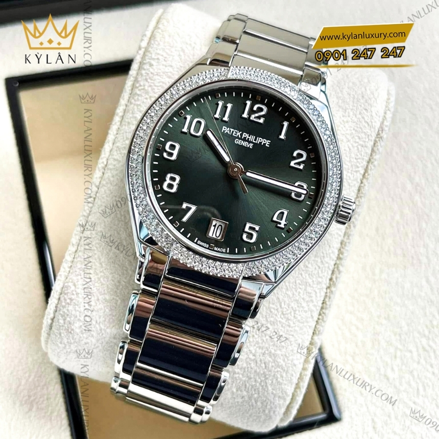 Kỳ Lân Luxury dong ho patek philippe twenty 4 7300 1200a 011 6 Đồng hồ Patek Philippe Twenty~4 mặt số olive 7300/1200A-011