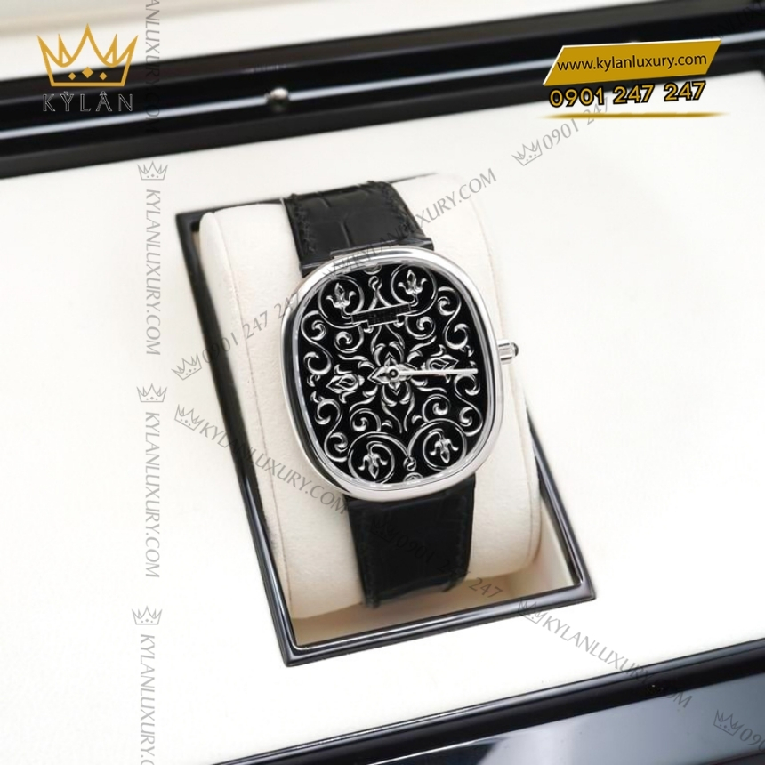 Kỳ Lân Luxury dong ho patek phillippe golden ellipse 5738 51g 001 6 Đồng hồ Patek Philippe Golden Ellipse Grand Feu 5738/51G-001