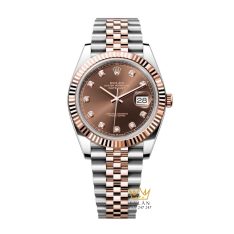 Đồng hồ Rolex Datejust 41 chocolate cọc kim cương 126331-0004