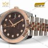 Đồng hồ Rolex Datejust 41 chocolate cọc kim cương 126331-0004