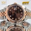 Đồng hồ Rolex Datejust 41 chocolate cọc kim cương 126331-0004