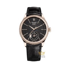 Đồng hồ Rolex Cellini Dual Time mặt số đen 50525-0010