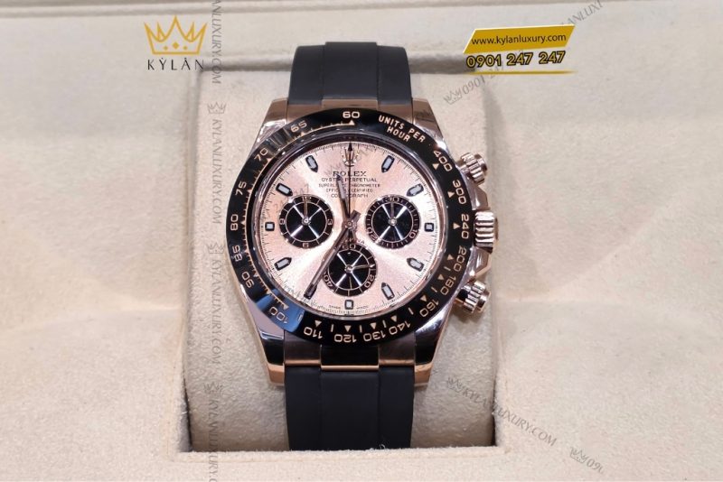 Đồng hồ Rolex Cosmograph Daytona mặt sundust dây cao su 116515LN-0013
