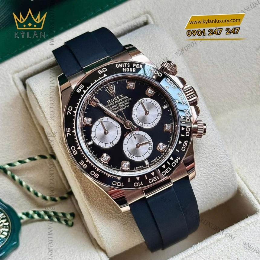 Kỳ Lân Luxury dong ho rolex cosmograph daytona 126515ln 0004 coc so kim cuong 2 Đồng hồ Rolex Cosmograph Daytona 126515LN-0004 cọc số kim cương