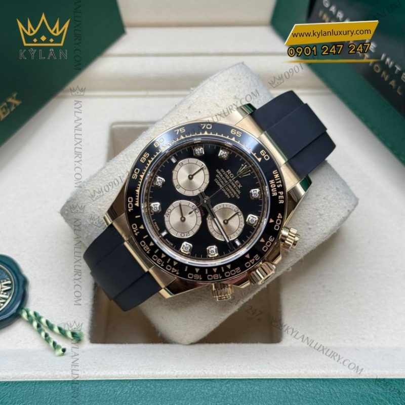 Đồng hồ Rolex Cosmograph Daytona mặt đen phối vàng 126518LN-0006