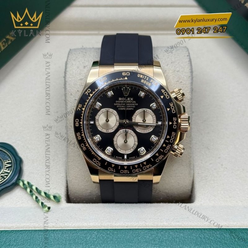 Đồng hồ Rolex Cosmograph Daytona mặt đen phối vàng 126518LN-0006