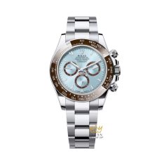 Đồng hồ Rolex Cosmograph Daytona mặt ice blue cọc dạ quang 126506-0001