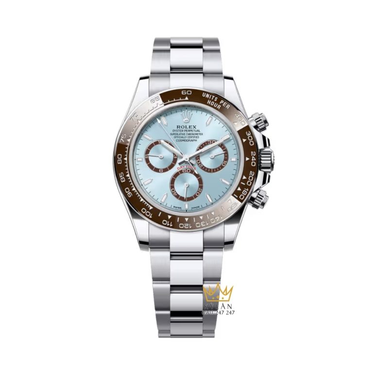 Đồng hồ Rolex Cosmograph Daytona mặt ice blue cọc dạ quang 126506-0001