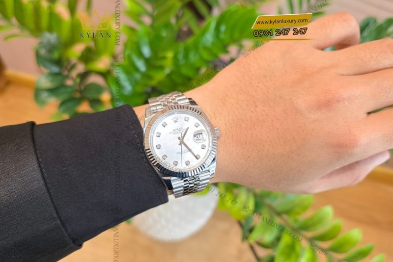 Đồng hồ Rolex Datejust 41 mặt khảm trai 126334-0020