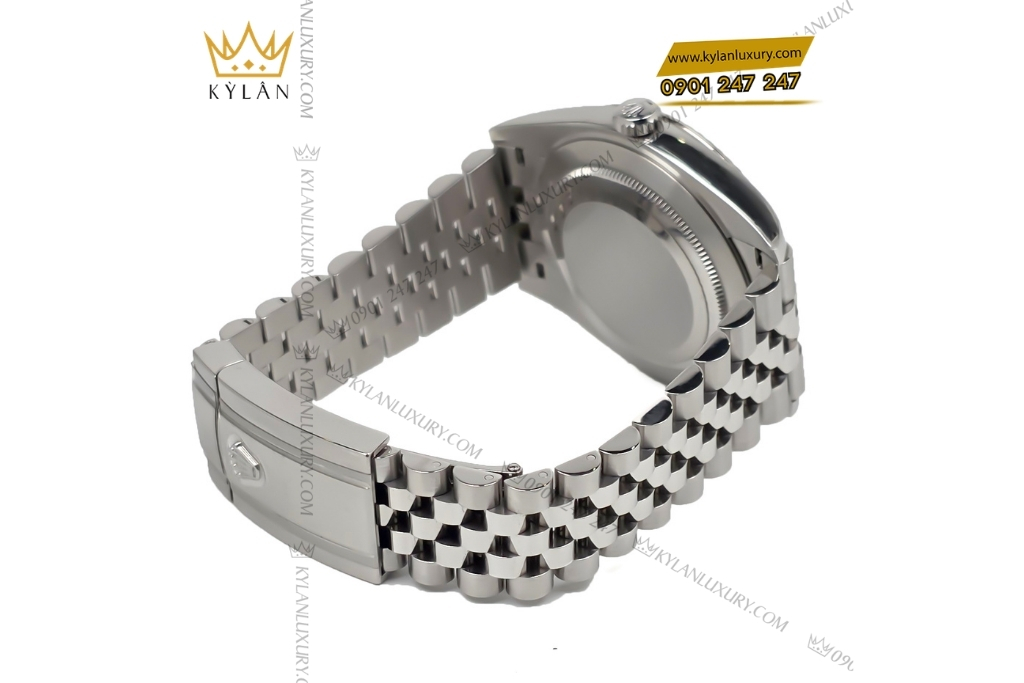 Kỳ Lân Luxury dong ho rolex datejust 126334 mother of pearl mat kham trai 7 Đồng hồ Rolex Datejust 41 mặt khảm trai 126334-0020