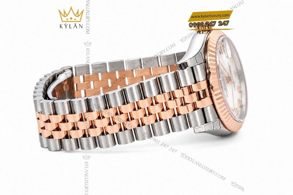 Kỳ Lân Luxury dong ho rolex datejust 278271 0026 mat so vo trai trang 10 Đồng hồ Rolex Datejust 31 mặt số xà cừ 278271-0026