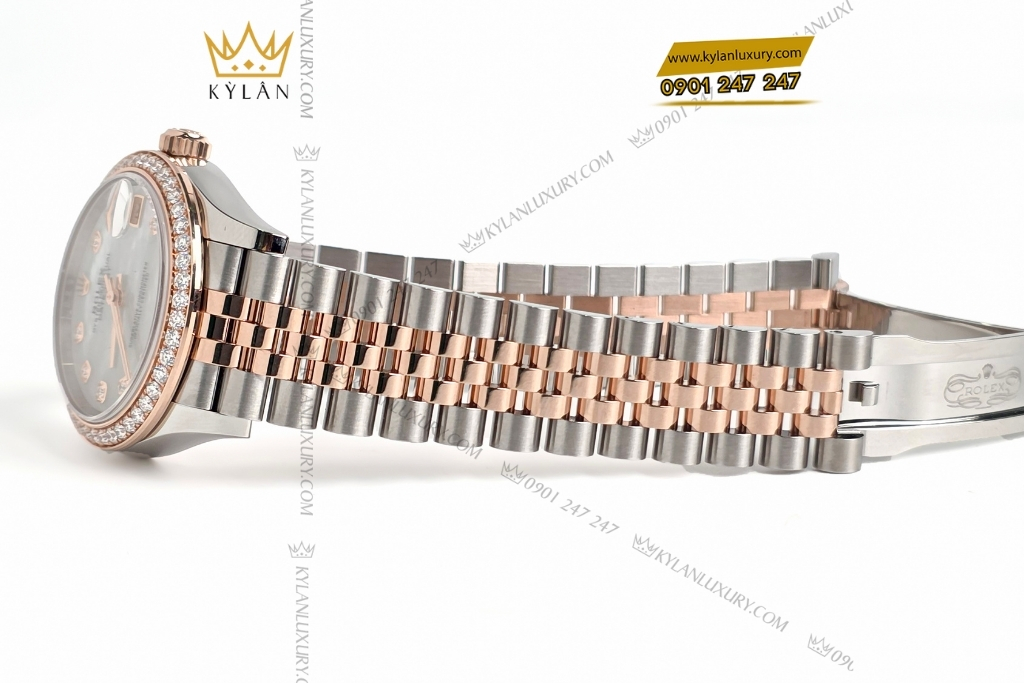 Kỳ Lân Luxury dong ho rolex datejust 31 278381 mat kham trai 6 Đồng hồ Rolex Datejust 31 278381RBR-0026 mặt khảm trai