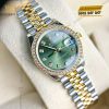 Đồng hồ Rolex Datejust 31 olive vành kim cương 278383RBR-0030