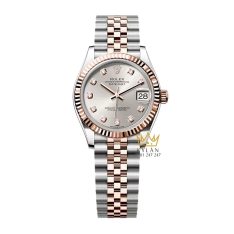 Đồng hồ Rolex Datejust 31 278271-0016 màu bạc, cọc số nạm kim cương