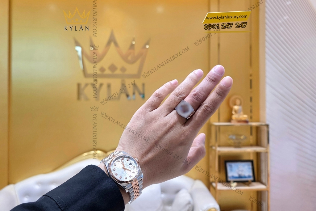 Kỳ Lân Luxury dong ho rolex datejust 36 116231 mat so vi tinh 13 Đồng hồ Rolex Datejust 36 mặt số vi tính trắng 116231-0059