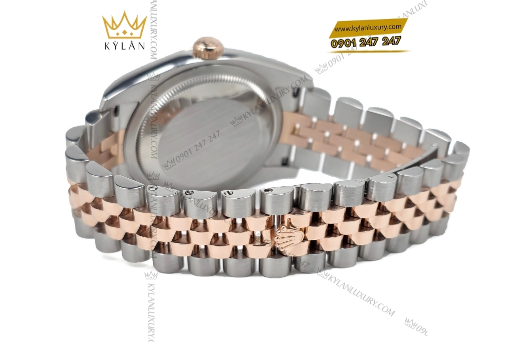 Kỳ Lân Luxury dong ho rolex datejust 36 116231 mat so vi tinh 2 Đồng hồ Rolex Datejust 36 mặt số vi tính trắng 116231-0059