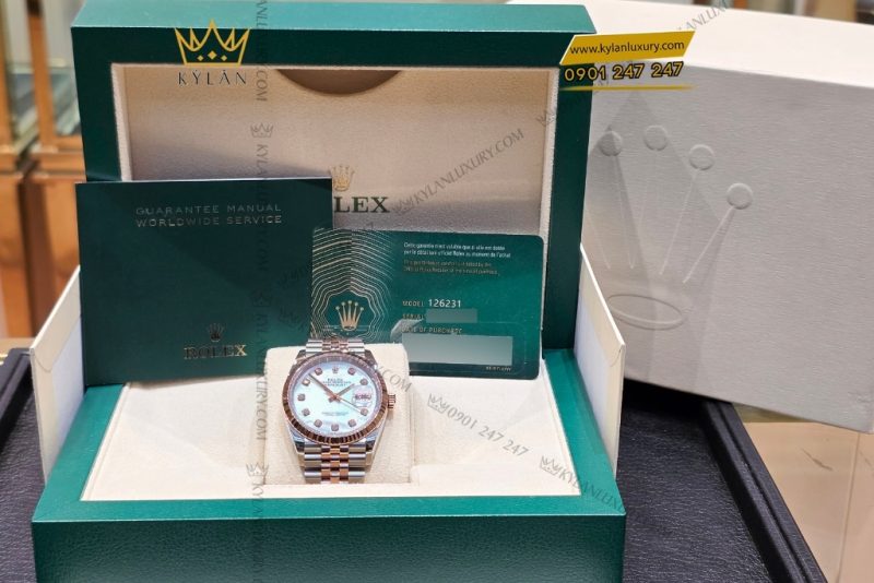 Đồng hồ Rolex Datejust 36 126231-0021 mặt khảm trai