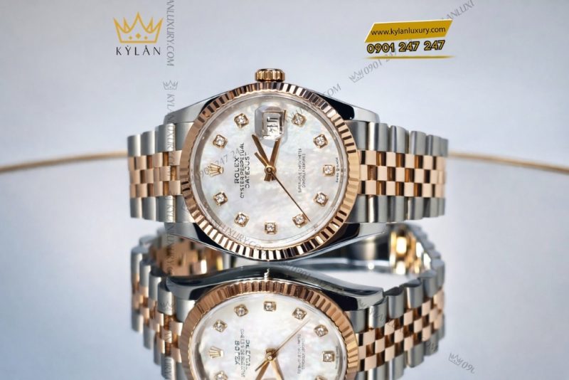 Đồng hồ Rolex Datejust 36 126231-0021 mặt khảm trai