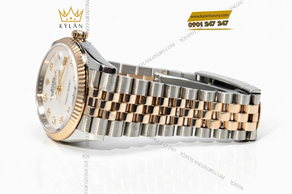 Kỳ Lân Luxury dong ho rolex datejust 36 126231 0021 6 Đồng hồ Rolex Datejust 36 126231-0021 mặt khảm trai