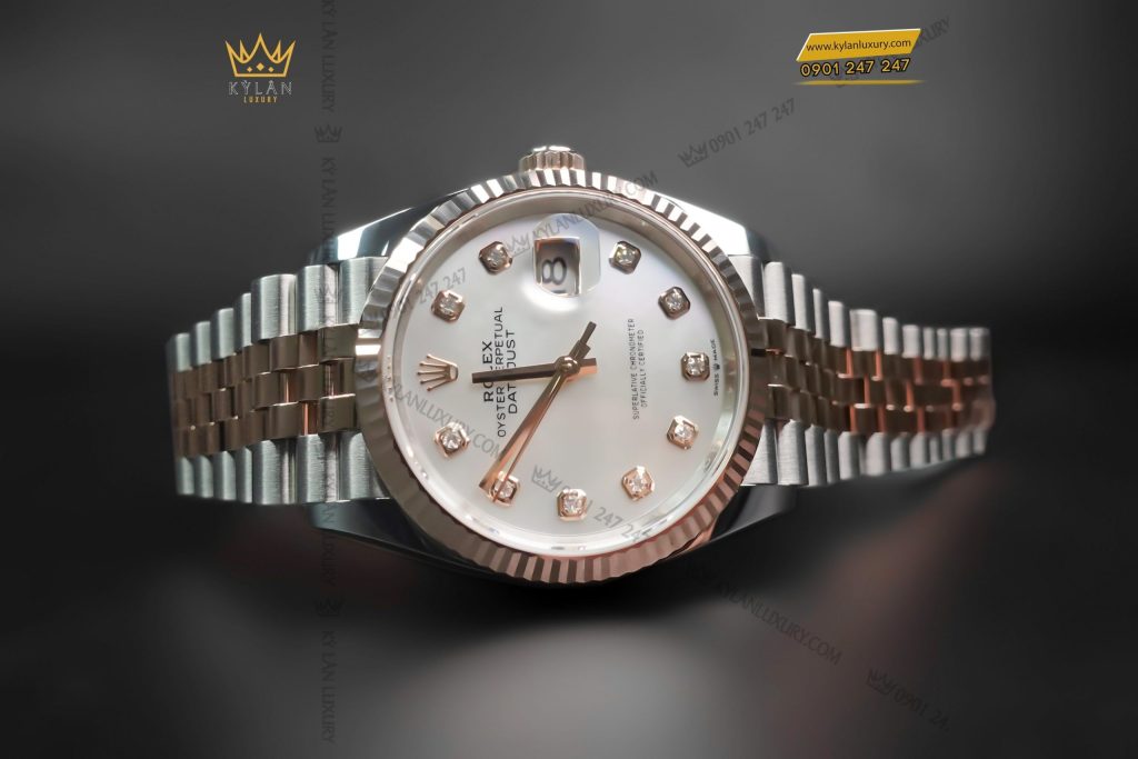 Kỳ Lân Luxury dong ho rolex datejust 36 126231 1 1 Đồng hồ Rolex Datejust 36 126231-0021 mặt khảm trai