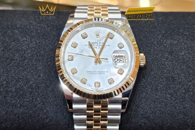Đồng hồ Rolex Datejust 36 126233-0023 mặt số khảm trai
