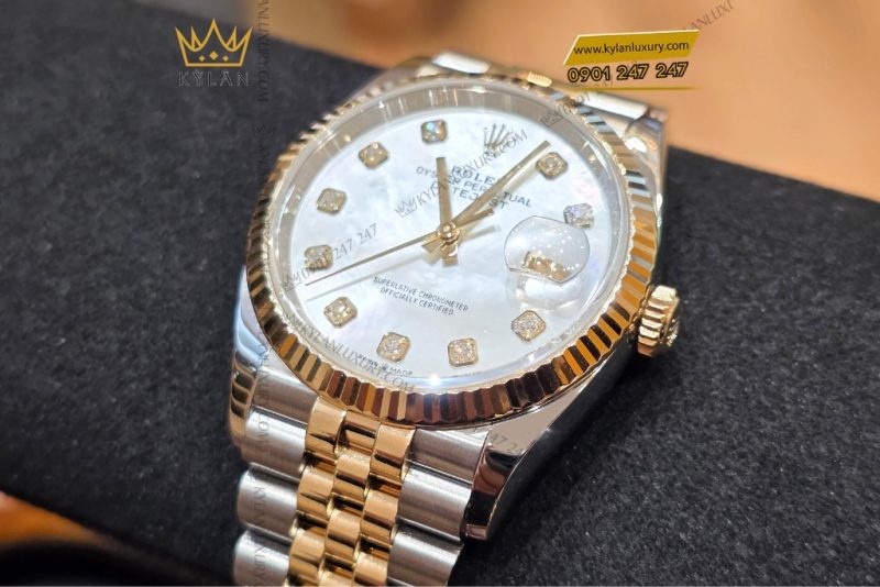 Đồng hồ Rolex Datejust 36 126233-0023 mặt số khảm trai