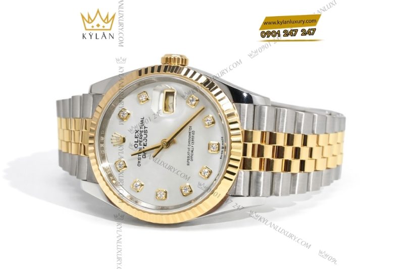 Đồng hồ Rolex Datejust 36 126233-0023 mặt số khảm trai