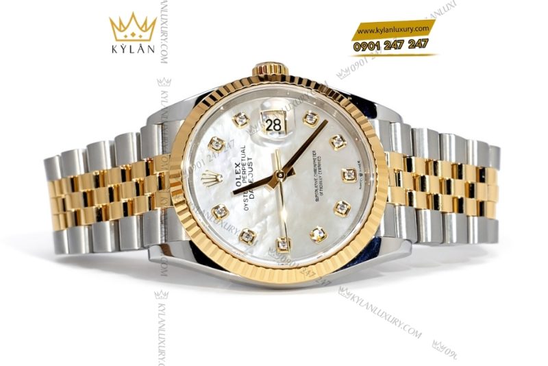 Đồng hồ Rolex Datejust 36 126233-0023 mặt số khảm trai