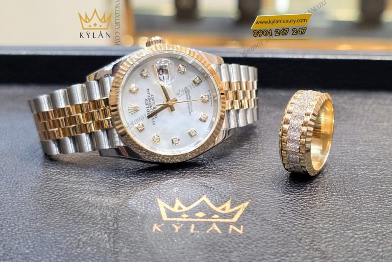 Đồng hồ Rolex Datejust 36 126233-0023 mặt số khảm trai
