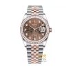 Kỳ Lân Luxury dong ho rolex datejust 36 126281rbr 0013 oystersteel vang everose va kim cuong 1 Đồng hồ Rolex Datejust 36 mặt vi tính nâu 126281RBR-0013