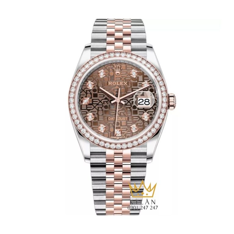 Đồng hồ Rolex Datejust 36 mặt vi tính nâu 126281RBR-0013