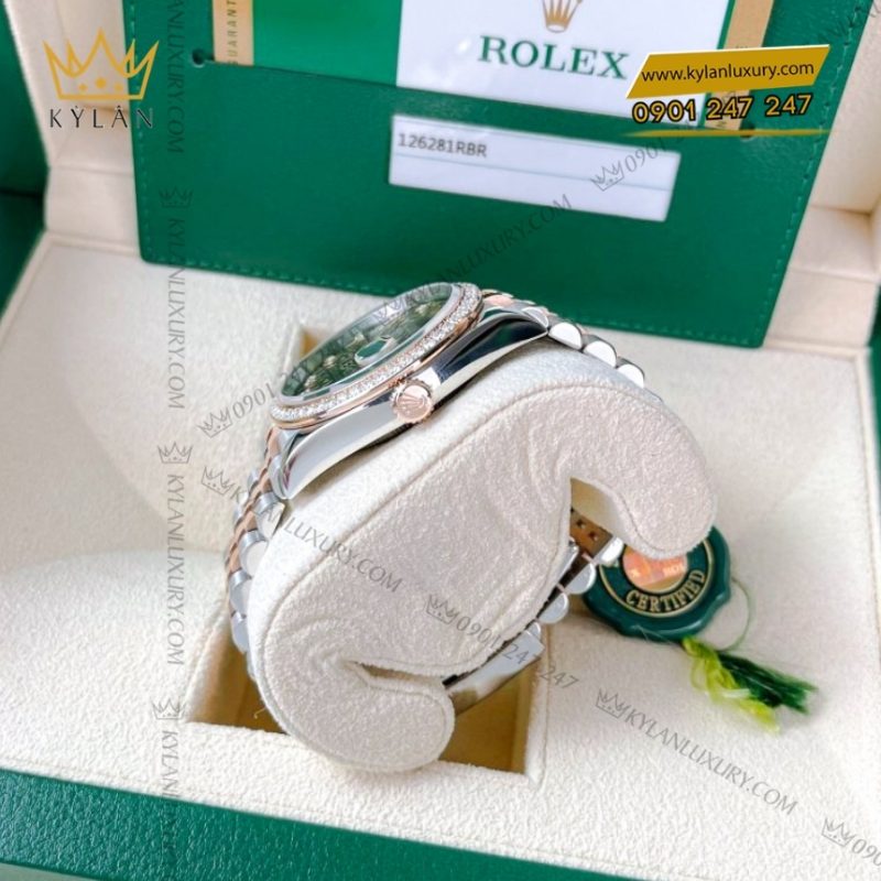 Đồng hồ Rolex Datejust 36 mặt vi tính nâu 126281RBR-0013