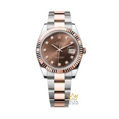 Đồng hồ Rolex Datejust 41 mặt số chocolate kim cương 126331-0003