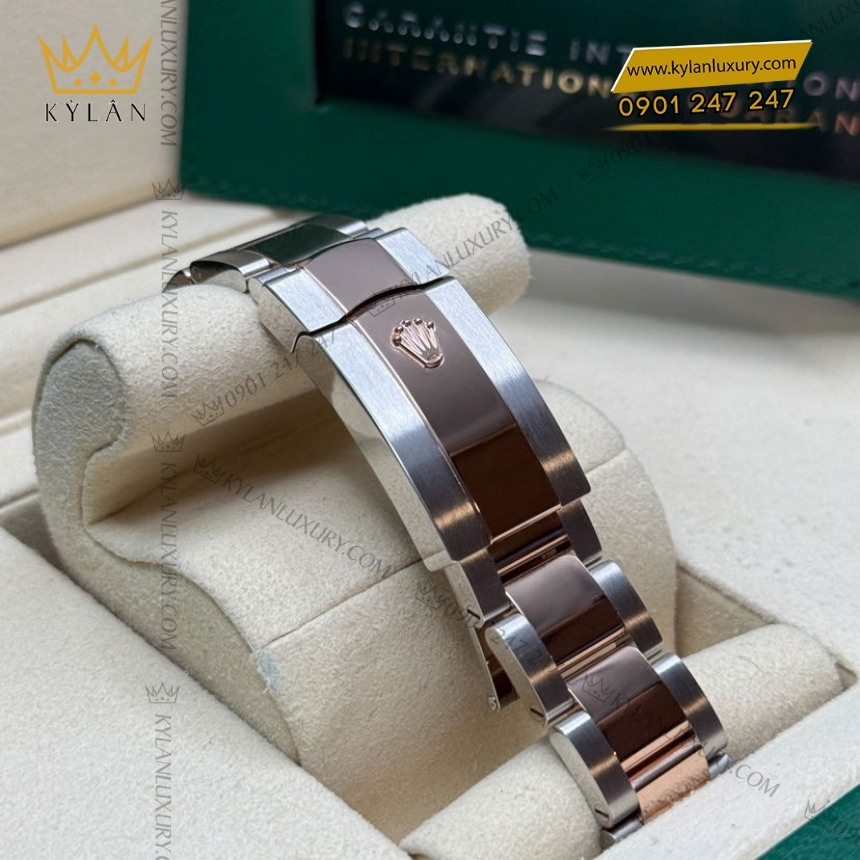 Kỳ Lân Luxury dong ho rolex datejust 41 126331 chocolate diamond 2 Đồng hồ Rolex Datejust 41 mặt số chocolate kim cương 126331-0003