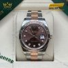 Đồng hồ Rolex Datejust 41 mặt số chocolate kim cương 126331-0003