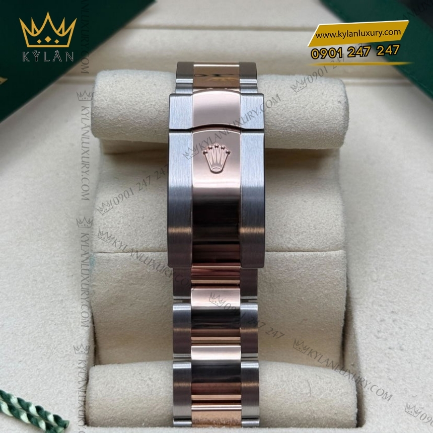 Kỳ Lân Luxury dong ho rolex datejust 41 126331 chocolate diamond 6 Đồng hồ Rolex Datejust 41 mặt số chocolate kim cương 126331-0003