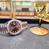 Đồng hồ Rolex Datejust 41 mặt chocolate custom vành kim cương 126331