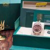 Đồng hồ Rolex Datejust 41 mặt chocolate custom vành kim cương 126331